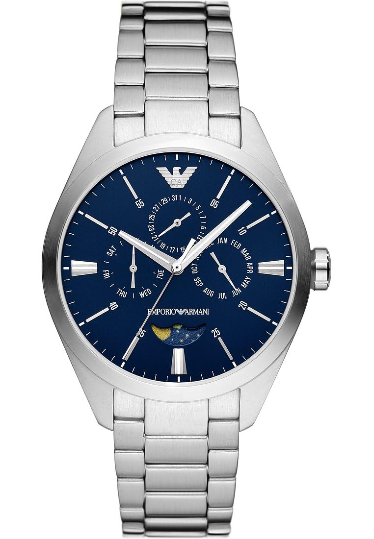 Emporio Armani Men's Watch Quartz Movement 43mm case Size with a Stainless Steel Bracelet AR11553