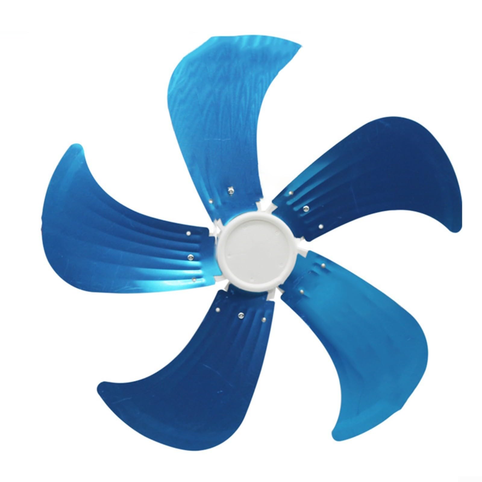 EpheyFIF 14"/18" Aluminum Replacement Fan Blades, High-Temp Resistant 5-Blade Design For Stand/Table Fans, Lightweight & (34.5cm/42cm Diameter), Easy Install With Nut Included(18 inch)