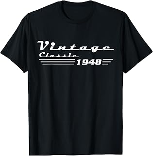 Classic 78 Birthday Decorations Men 78yr 1948 78th Birthday T-Shirt