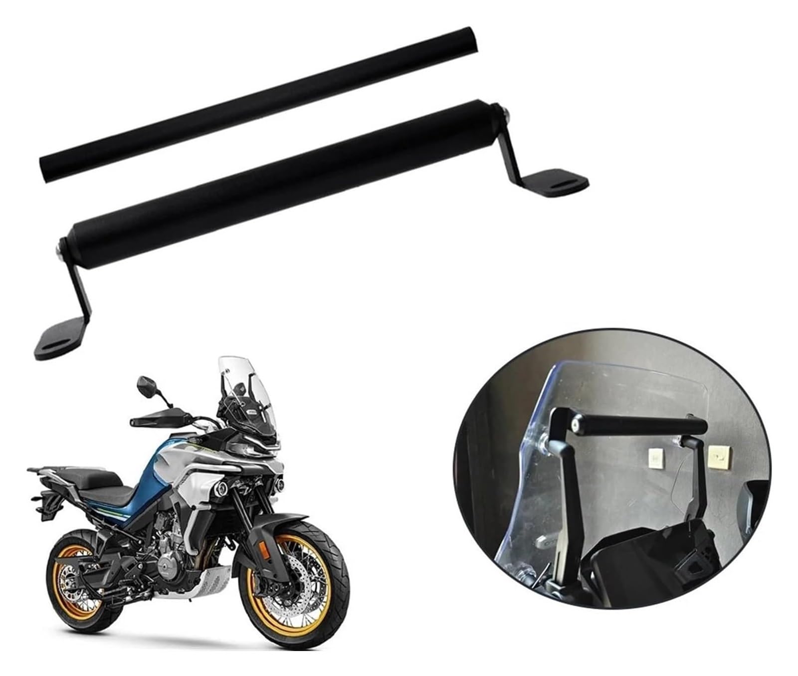 Per C&FMOTO MT800 Supporto Per Supporto Per Telefono Cellulare Per Moto Supporto Per Piastra Di Navigazione GPS Supporto Per Telefono Per Moto Navigazione GPS Staffa Bordo