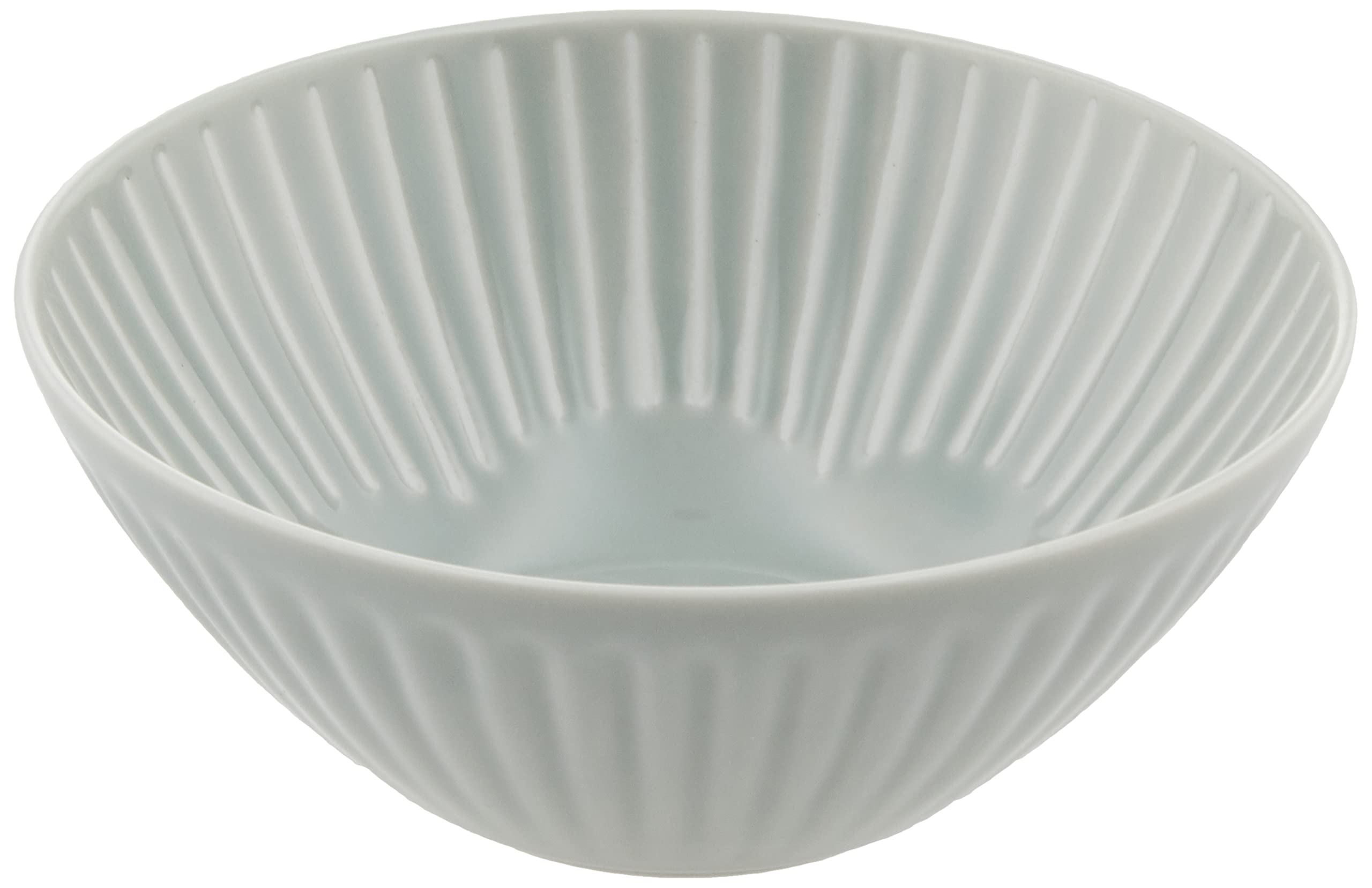 Hasami Ware 10143 Flower Fluffy Medium Bowl, M, Gray, Approx. 5.9 inches (15 cm), Microwave Safe, Dishwasher Safe, Made in Japan : Home & Kitchen