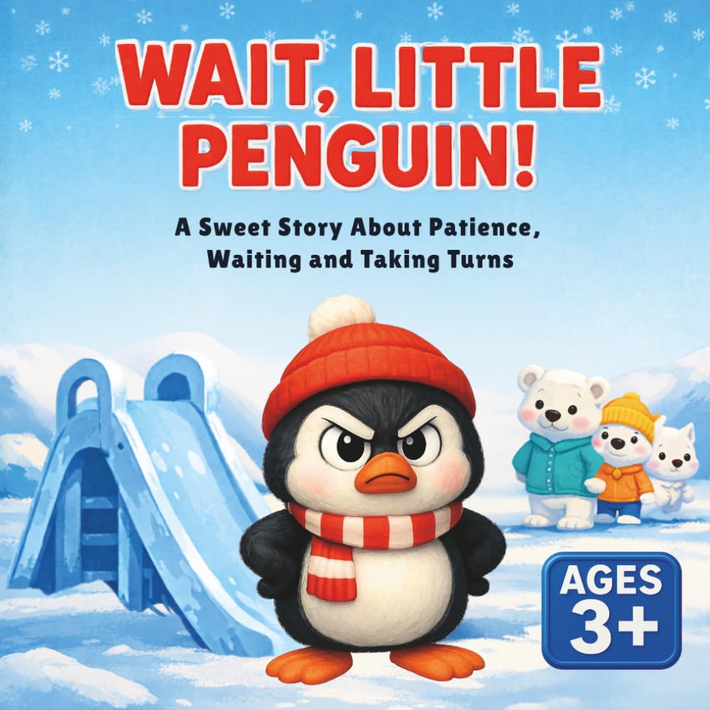 Wait, Little Penguin!: A Sweet Story About Patience, Waiting, and Taking Turns