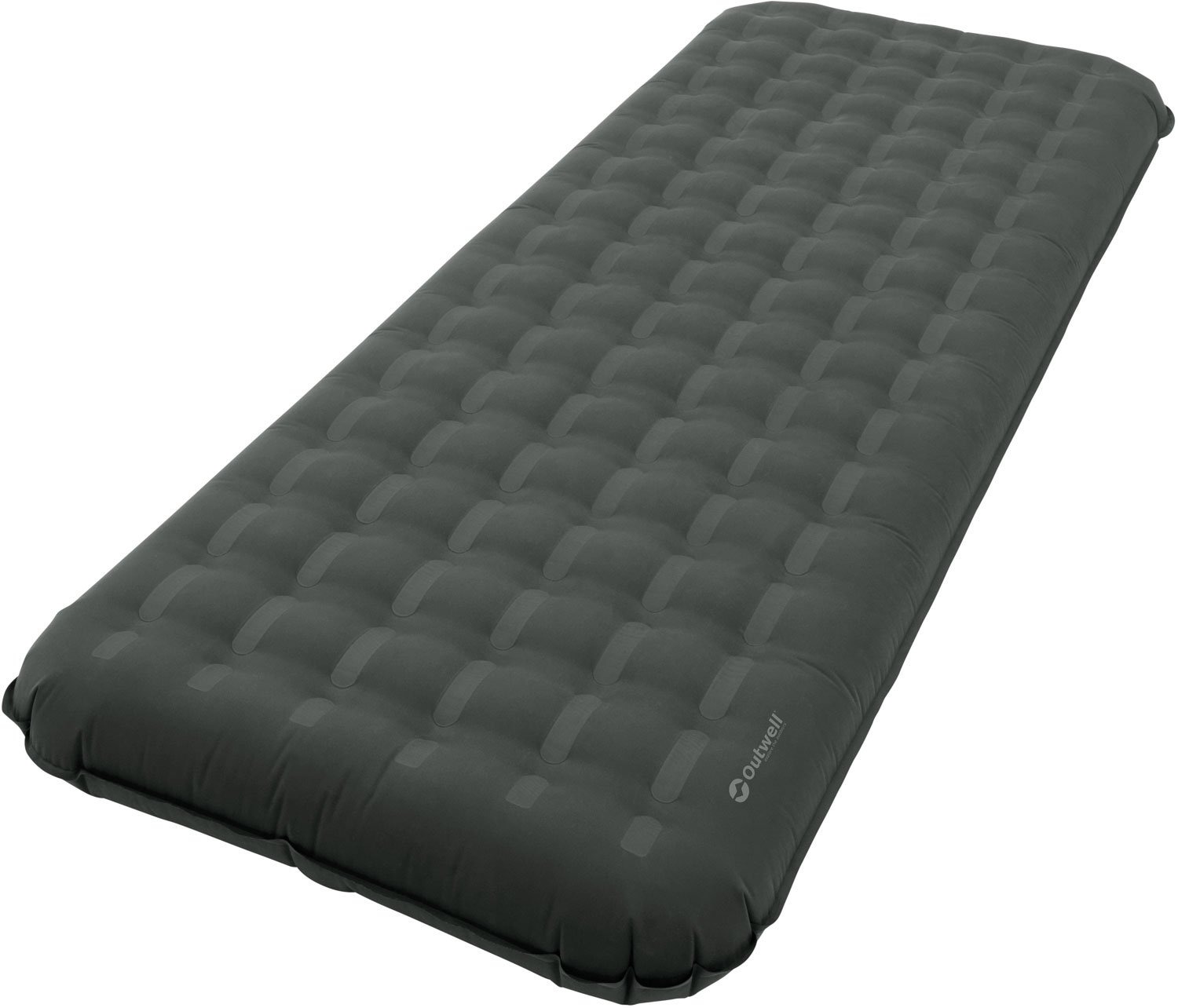 OutwellFlow Airbed Single Air Bed, Grey, standard size