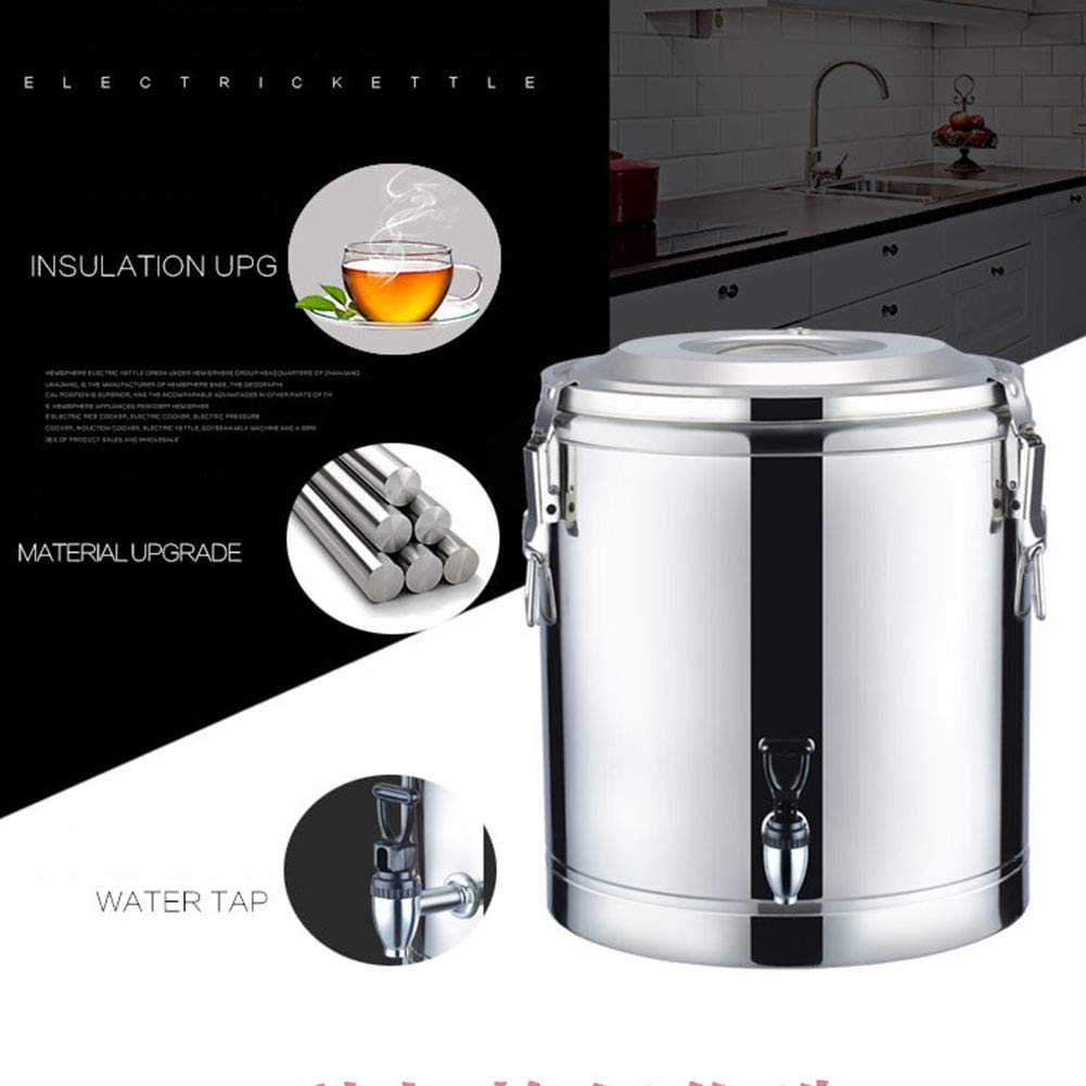 VEVOR Isolierter Getränkespender 30 Liter - Für Heiße & Kalte Getränke Mit Edelstahl-Innenraum