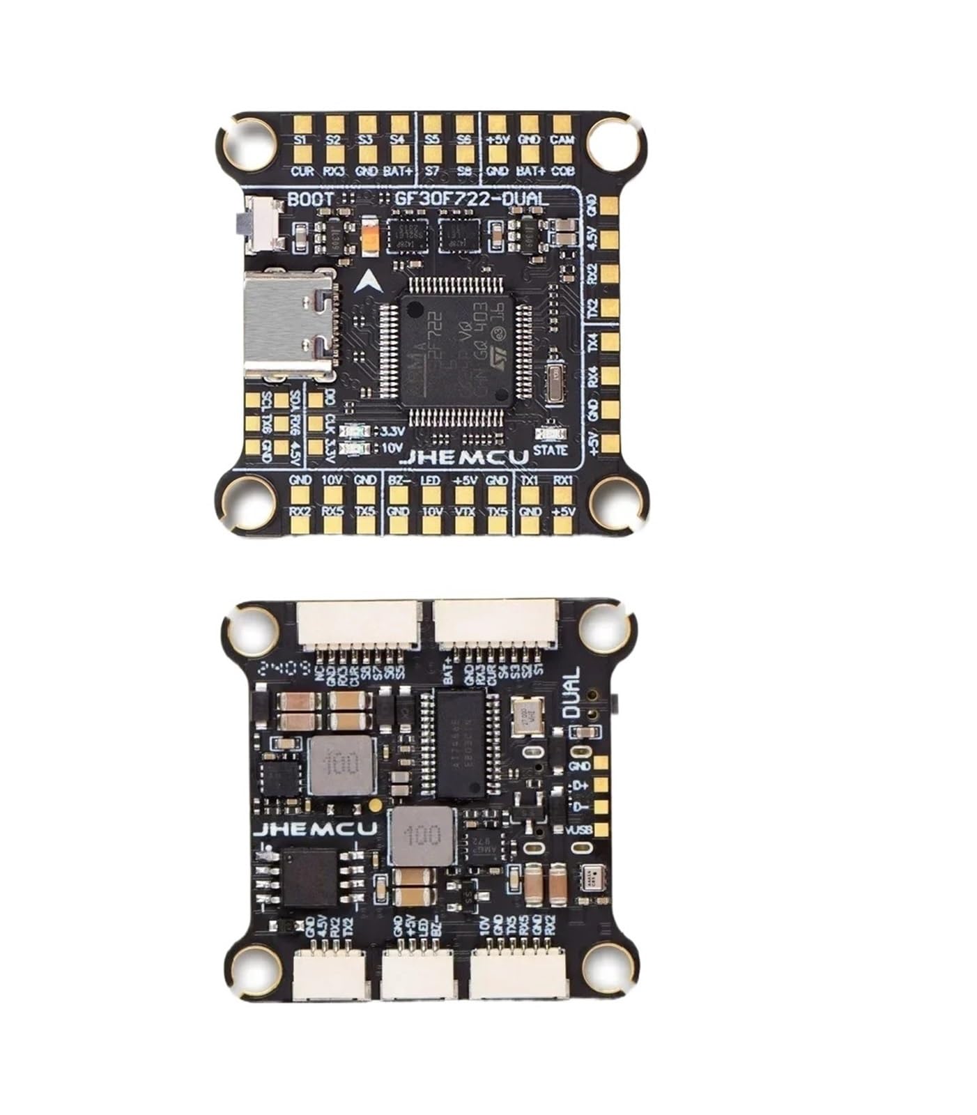 per JHEMCU F7 per Stack F722 Dual Flight Controller con RuiBet 60A ESC 3-6S 30,5 * 30,5 mm per RC per FPV Freestyle Drone