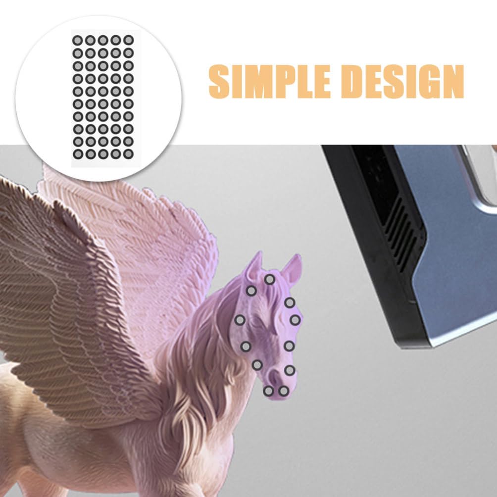 DOITOOL 3D-Scan-Spray 50 Blatt Referenzmarkierungspunkt Reflektierende Folie Markierungspunkte 3D-Scanner-Zubehör 3D-Scan-Spray 3D-Scan-Spray
