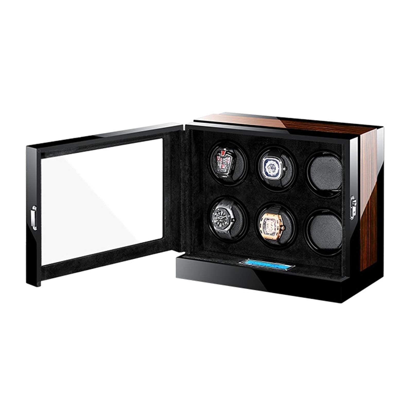 Rotomat do 2 zegarków automatycznych, cichy silnik, ekran LCD