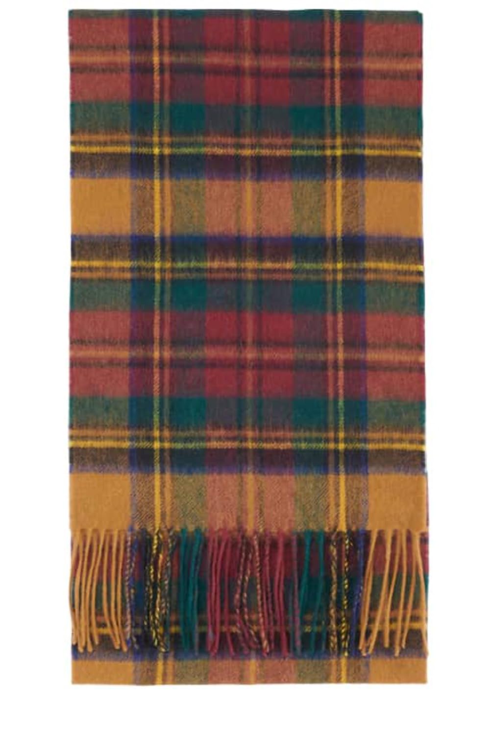 Barbour Schal New Check Tartan Gold - Grösse - Herren - Bekleidung - - Wolle - Perfekt für Herbst und Winter