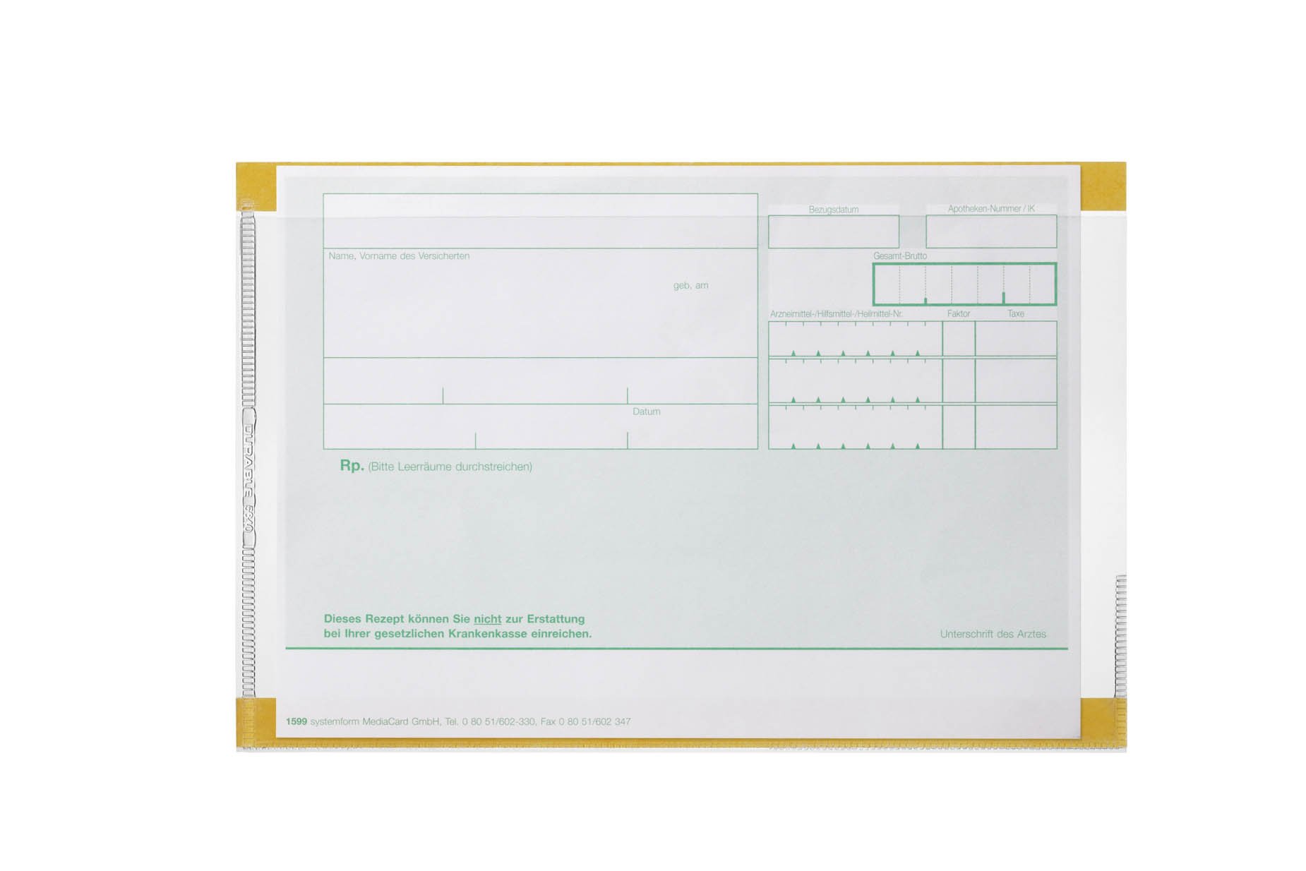 Durable Selbstklebetasche A6, zur Aufbewahrung von A6 Dokumenten in Mappen und Ordnern, Packung à 100 Stück, transparent, 564019 | Zwei Klebestreifen, oben und rechts offen, ideal für Mappen, Ordner & ärztliche Rezeptverordnungen