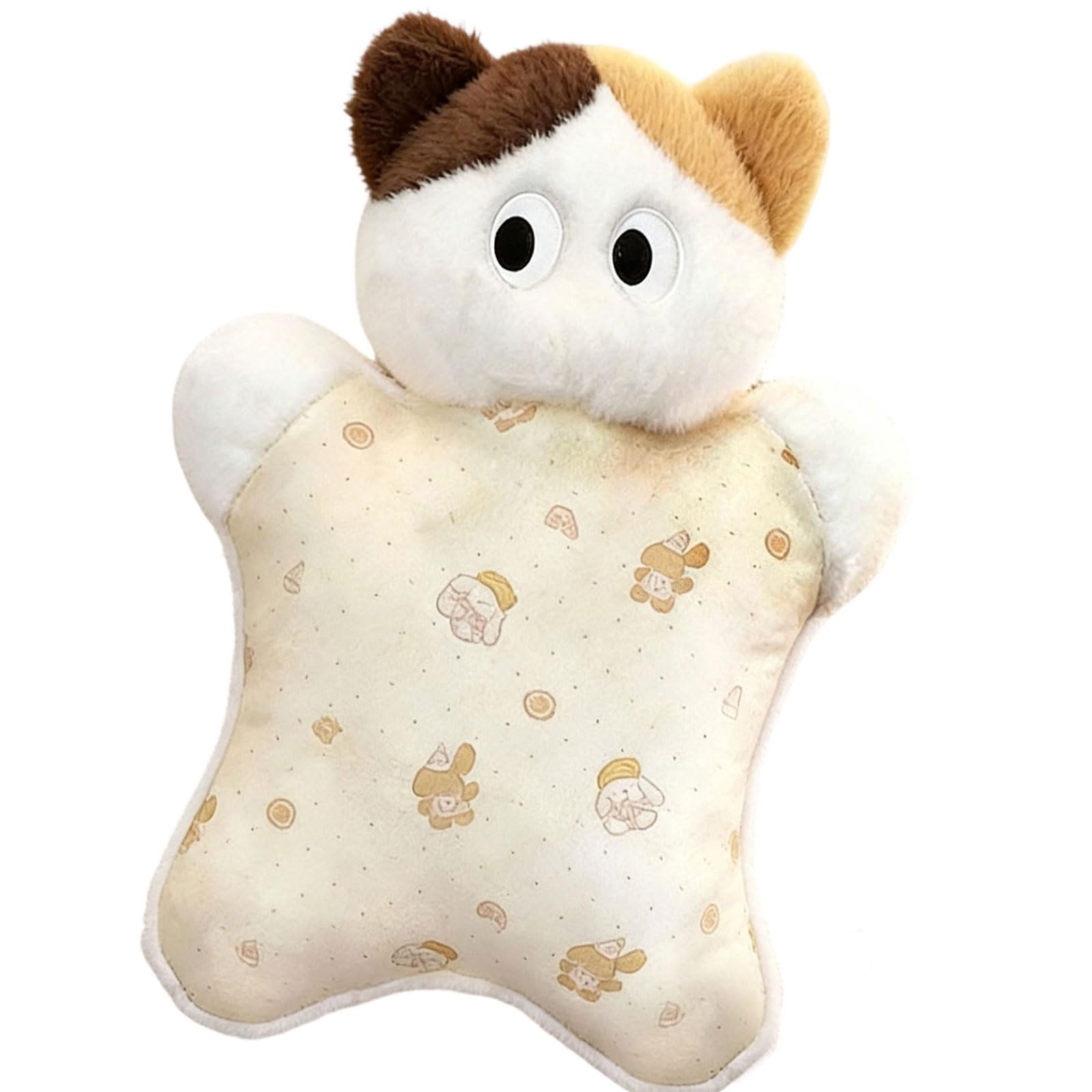 our fave Comforting Fleece Animal Shape Pillow Stress Relief Cats Dog Cushion for Lounging or Decorating Living Space Lumbar Cushion