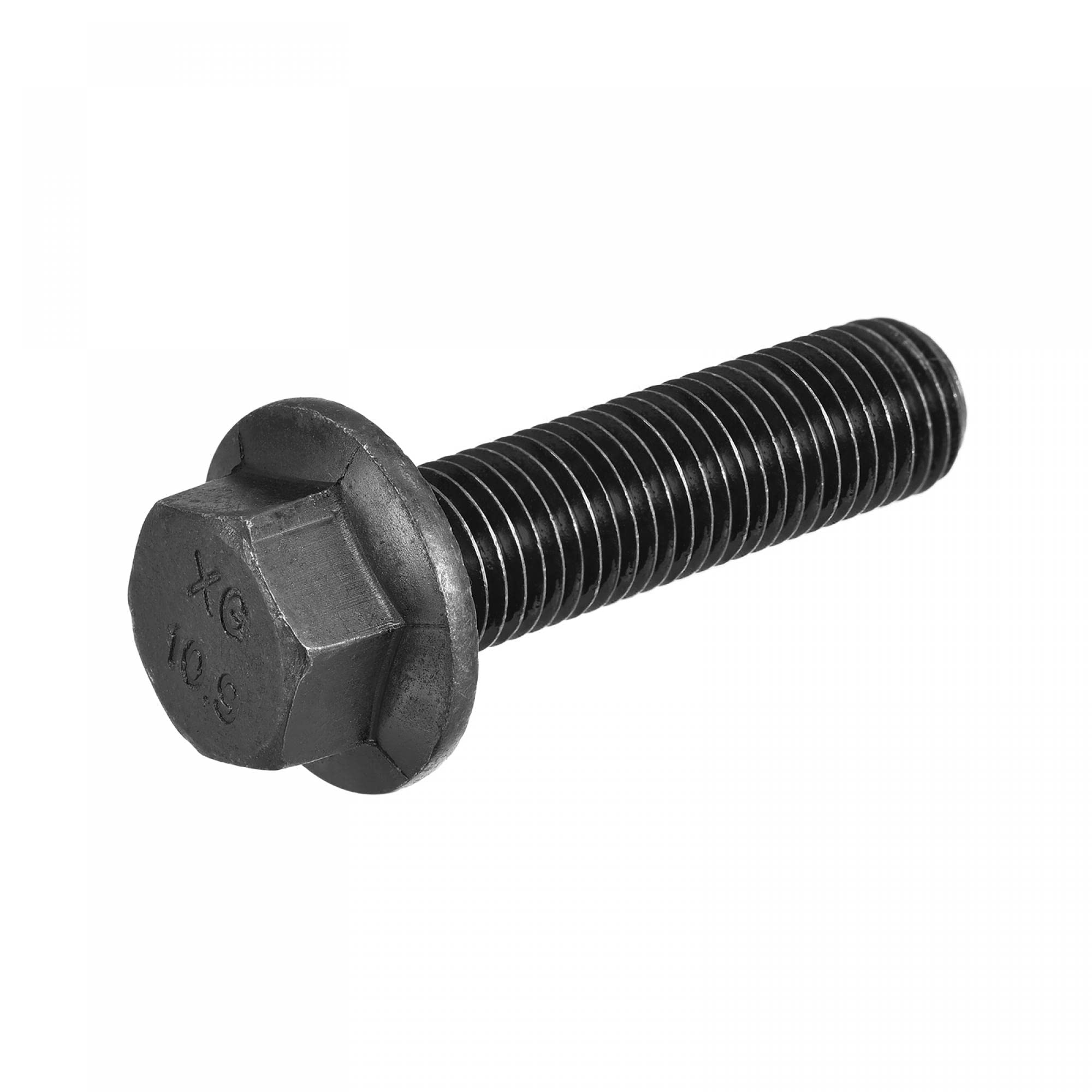 uxcell M16-2x60mm Hex Serrated Flange Bolts 10.9 Grade Carbon Steel Screws 1 Piece