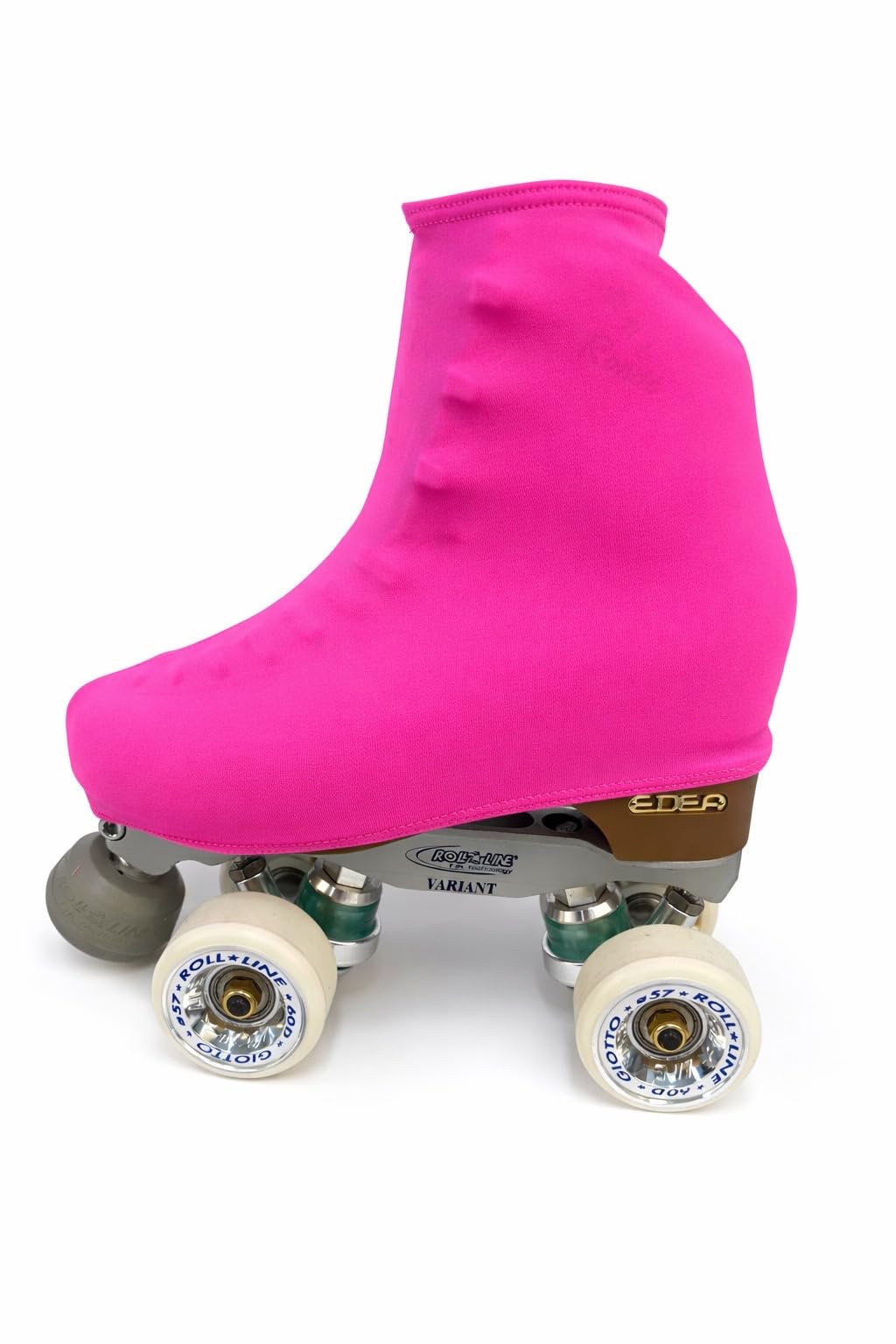 Funda Cubre Patín para Patinaje Hielo Artístico o en Línea 180 Densidad Talla Universal Adulto y Niños Rosa Fluor