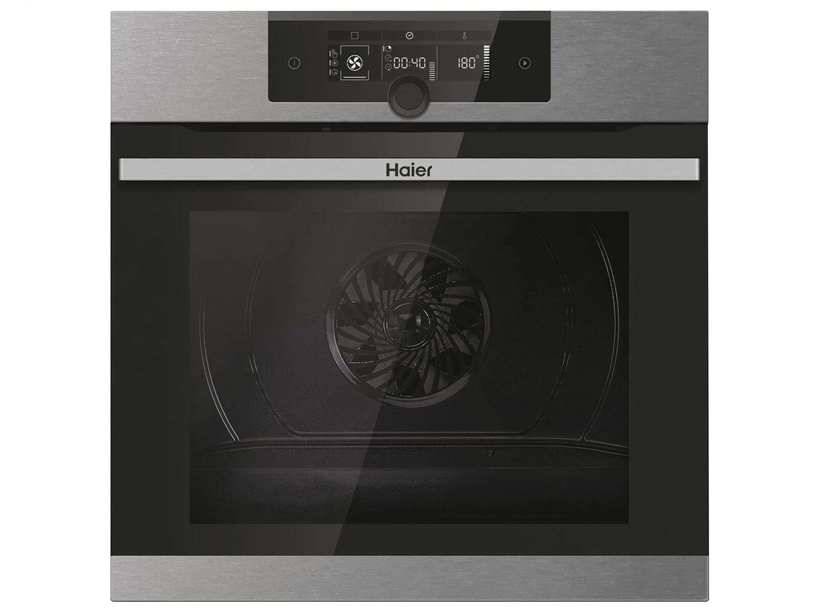 Haier Serie 2, HWO60SM2F3XH, Forno multifunzione 70 litri, Wi-Fi, Illuminazione a LED laterale, Pulizia H2O, Classe A+, Inox, 59,5 x 59,5 x 56,8 cm