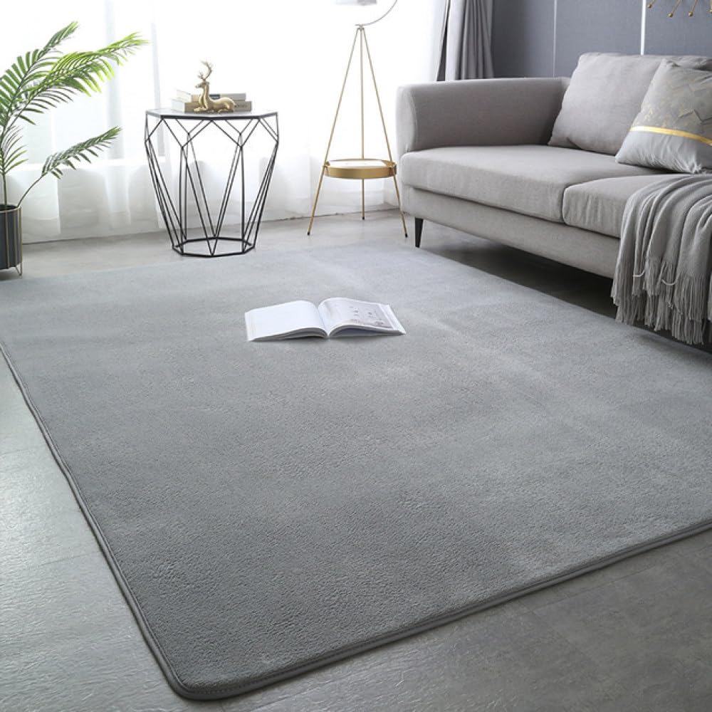 Tapis de jeu doux en polaire corail épais pour salon et enfants