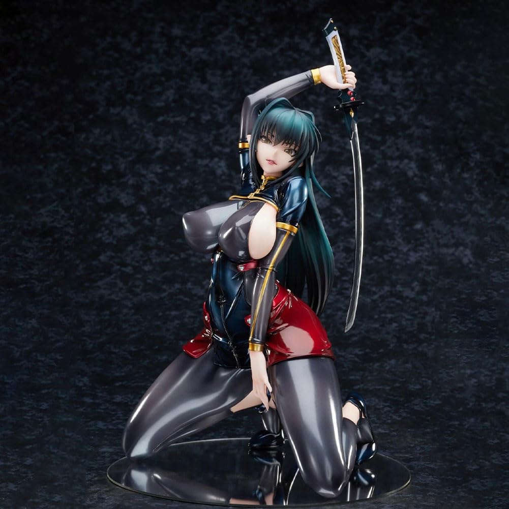 DEXSHUN Annerose·Vajra Figur Anime Spiel Figure 1/6 Statue 18cm | Kniestellung, Ninja-Anzug-Stil, Modell, mit Zubehör, PVC, Dekoration, Anime Merchdiese, Ornamente, Geschenke