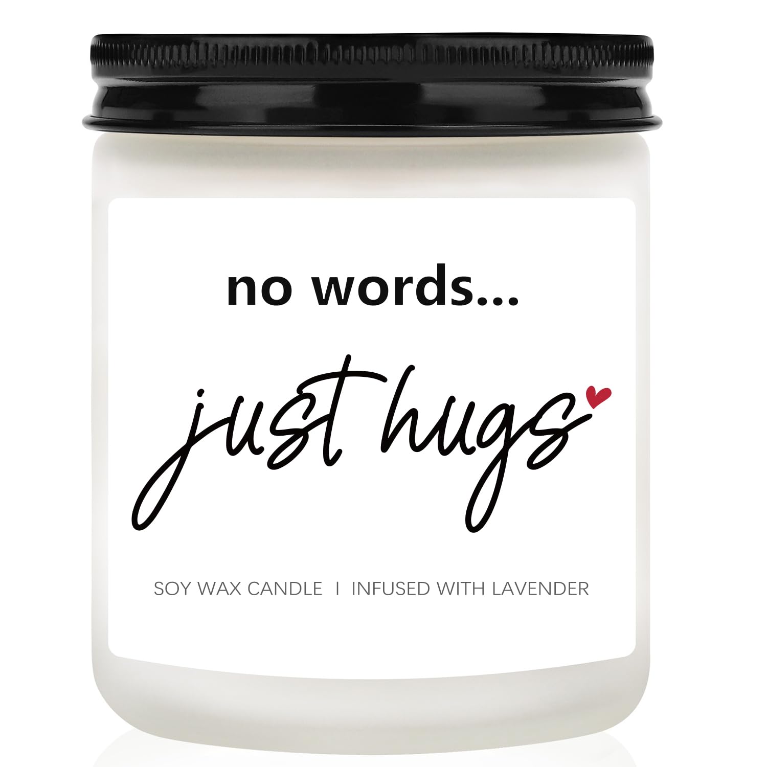 Hug Candle, Thinking of You Gifts Bereavement Gifts, Sympathy Gift Condolence Gift for Women Men, Handmade Lavender Scented Soy Thinking of You Candle Memorial Candles Sympathy Candles, 7 oz