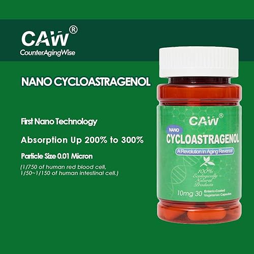 Miniatura 2 de CAW Activación de telomerasa Nano cicloastragenol  Rejuvenecimiento celular de refuerzo de inmunidad antienvejecimiento  10 mg 30 cápsulas