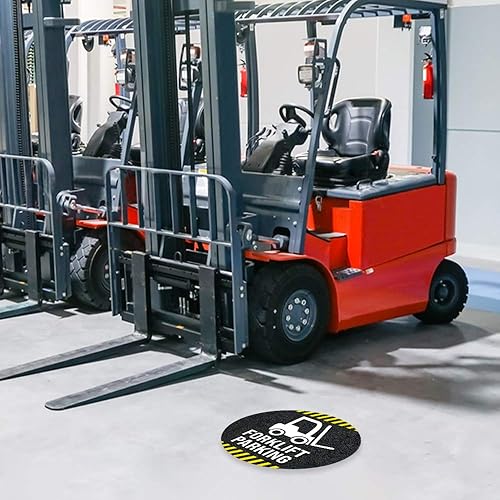 Vista 11 de Forklift Floor Decal (FORKLIFT CROSSING, 15")
