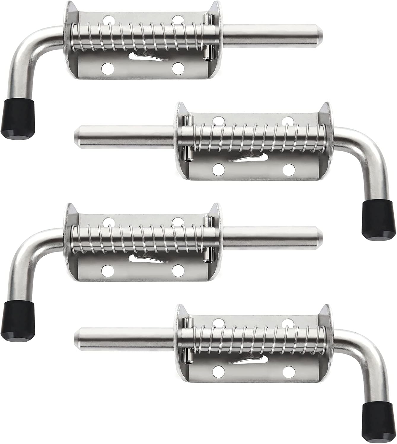 4 Pack Spring Loaded Latch Pin Metal Spring Pin Latch Lock Barrel Bolt 5 Inch Spring Loaded