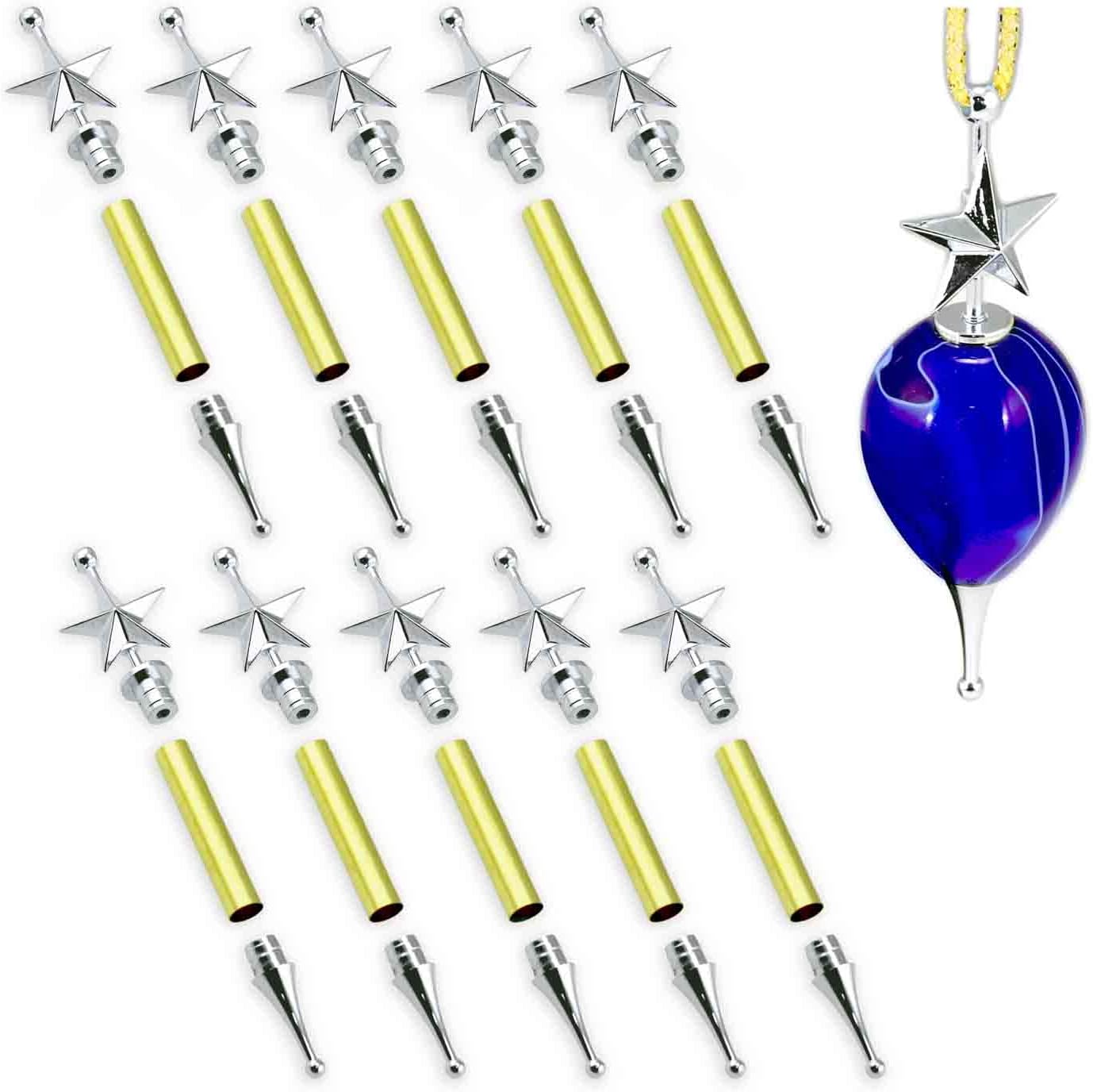 Legacy Woodturning, Star Ornament Project Kit - Silver Finish, 10 Pack