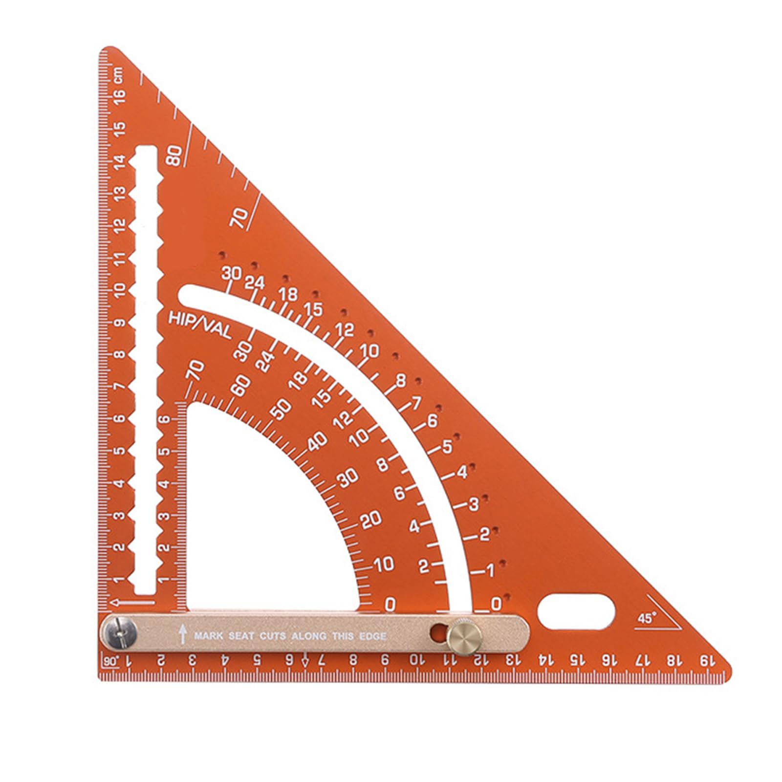 Square Tool Aluminum Carpentry Triangle Ruler Rafter Framing Square for Men Professional Hobbyists Women Corner Measuring Tool for Woodworking