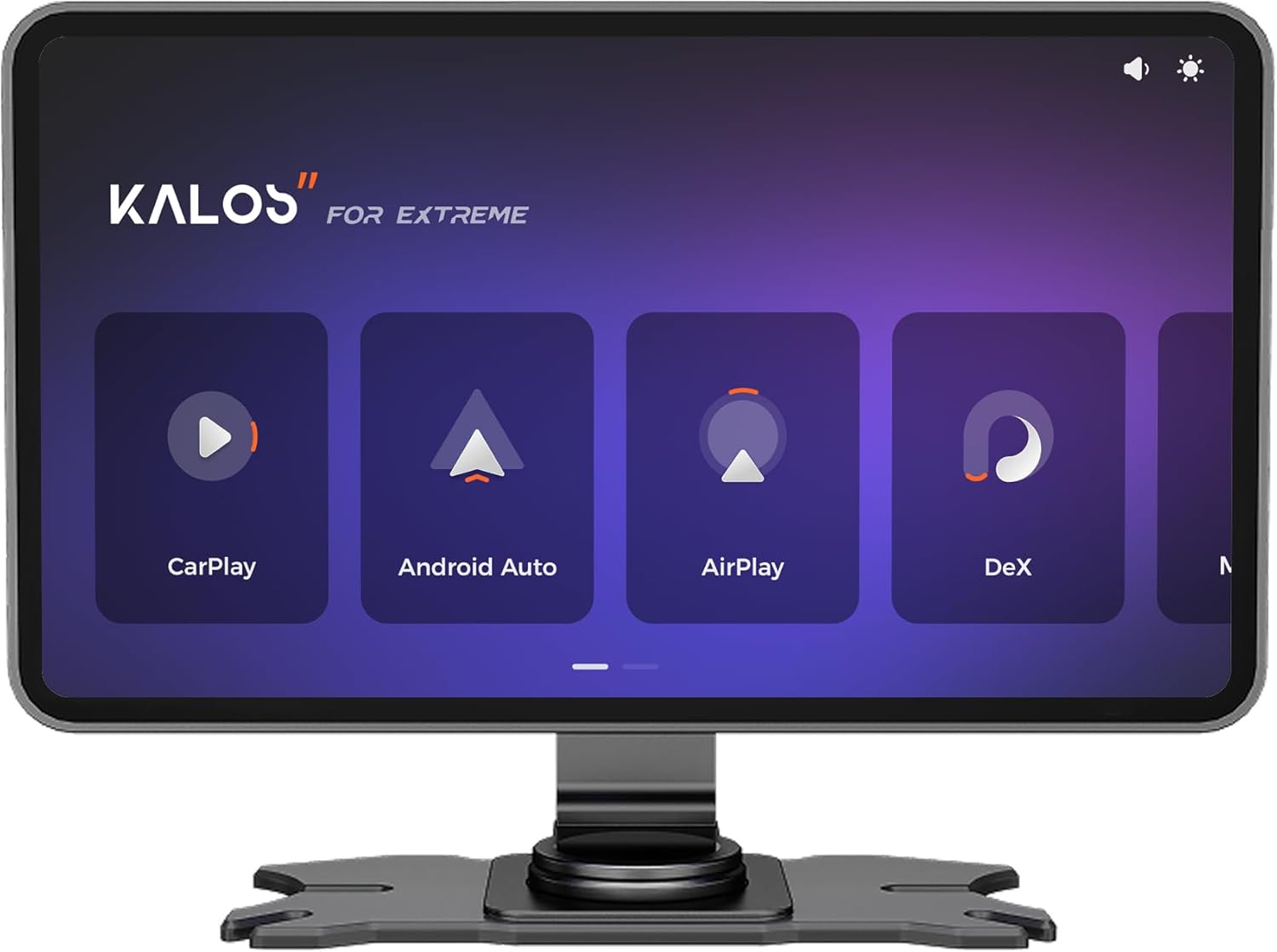 KALOS PAD WirelessCarplay Screen for Car, 9" Carplay & Android Auto Car Stereo, with 1080p Backup Camera, BOE LCD/Mirror Link/Gesture Control/POP Island