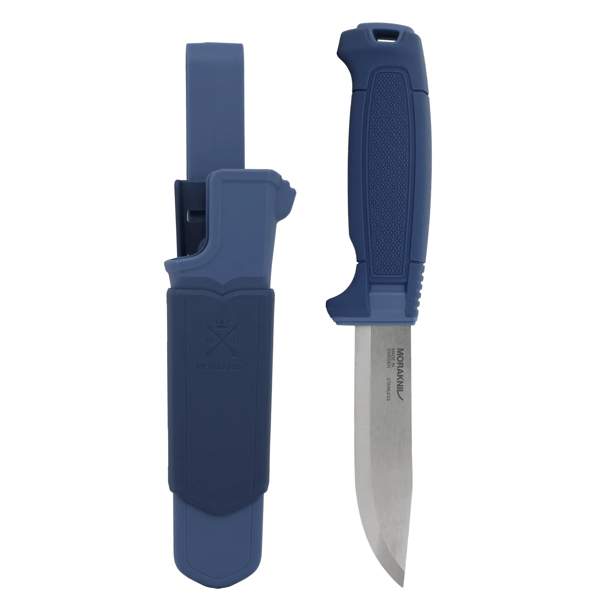 Morakniv Outdoor Messer mit Scheide - Mora Amberg S - Jagdmesser Feststehende Klinge aus Edelstahl - 3,2 mm - Hergestellt in Schweden - Survival Messer für Camping & Jagd