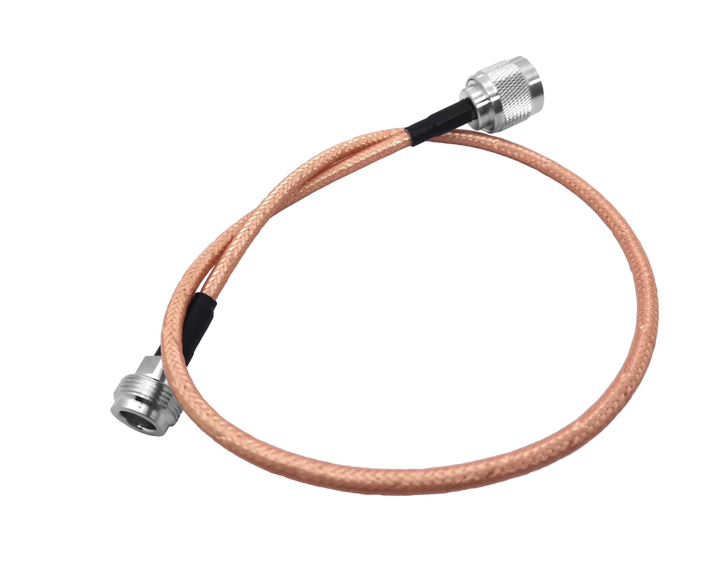 RG142 N Przedłużacz męski na N żeński — kabel koncentryczny o niskich stratach(2ft)