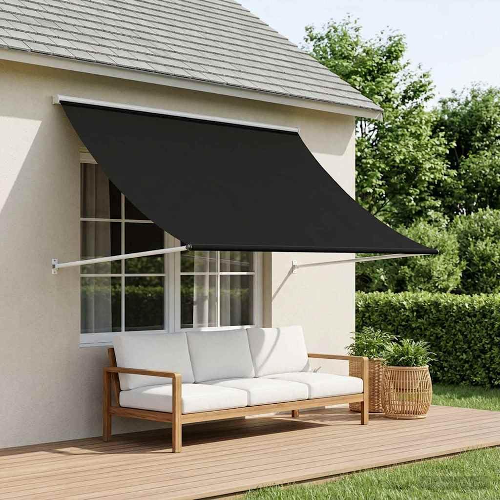 vidaXL Markise Schwarz 350 x 150 cm