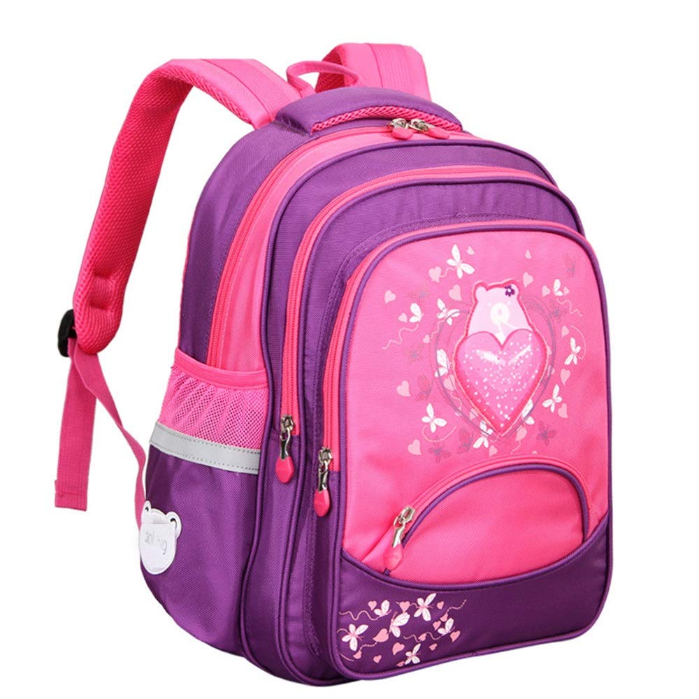 Kinderrucksäcke Primärer Handtasche Rucksack Mädchen Grundschulkinder Wasserdichte Lichtreisetasche Drucken für Schule & Reisen