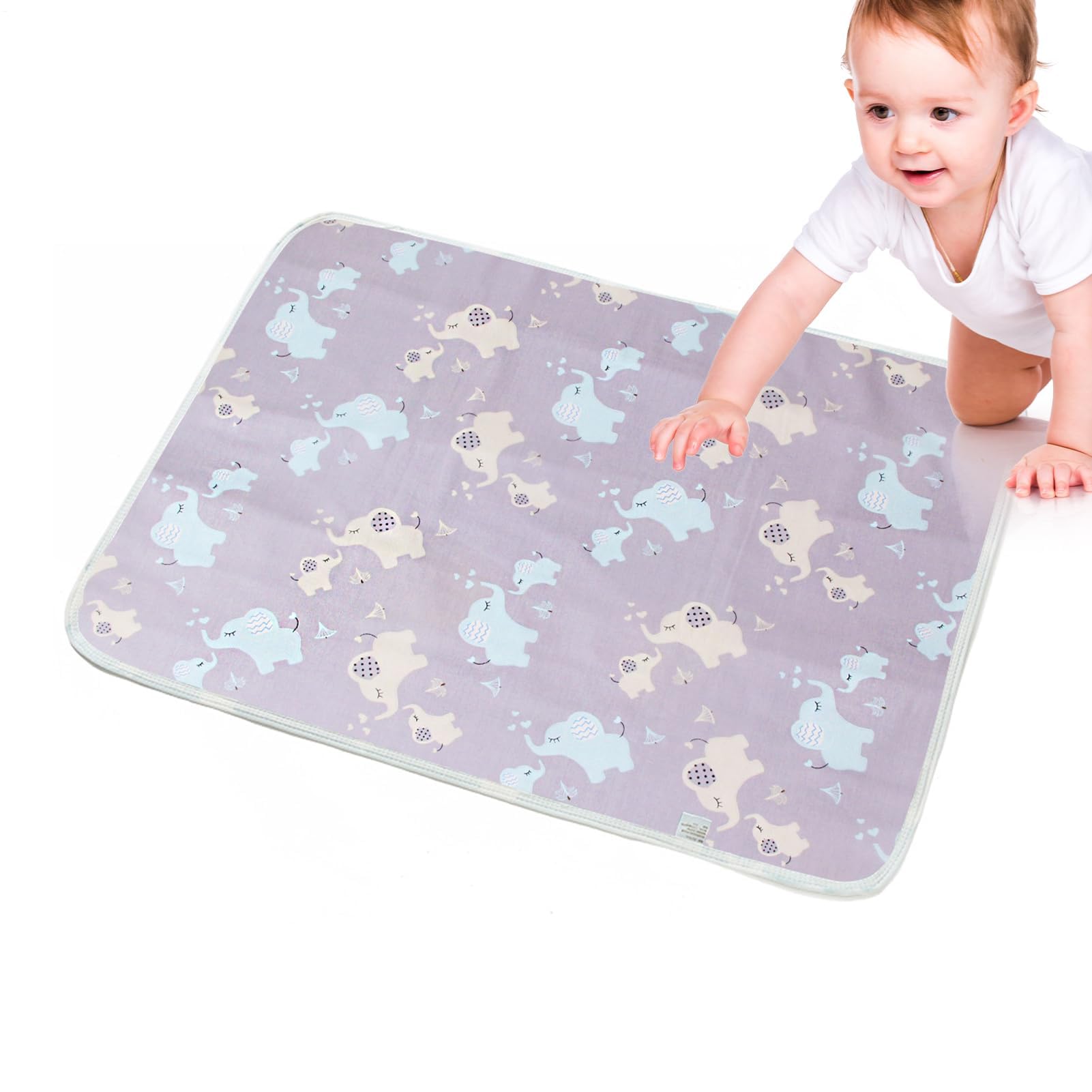 Tragbare Wickelunterlage, wasserdicht, atmungsaktiv, waschbar, einfach zu tragen, 48,3 x 68,9 cm