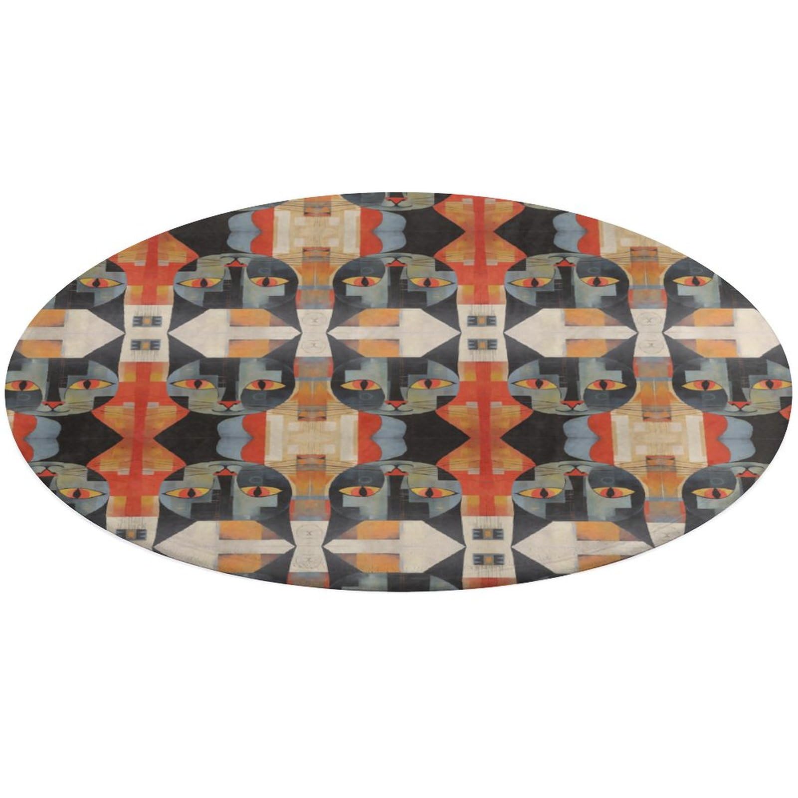 Alfombra para sala de estar pequeña de ojos modernos para decorar tu oficina en casa