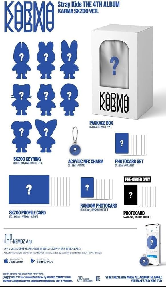 Stray kids KARMA SKZOOver バンチャン　NFC未使用 Amazon.co.jp: STRAY-KIDS [KARMA] 4th Album SKZOO Ver/NFC