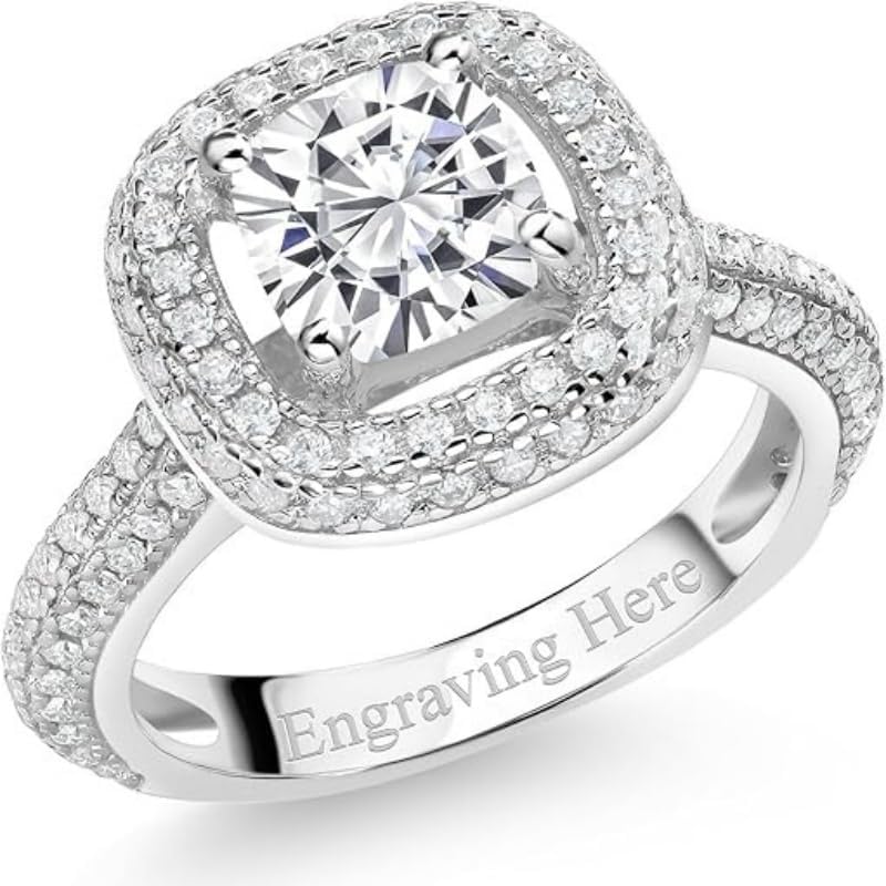 Multi-Shape Birthstone King Custom Engagement Ring 925 Sterling Silver/10K/14K/18K Gold Promise Anniversary Engraved Luxury Ring for Women