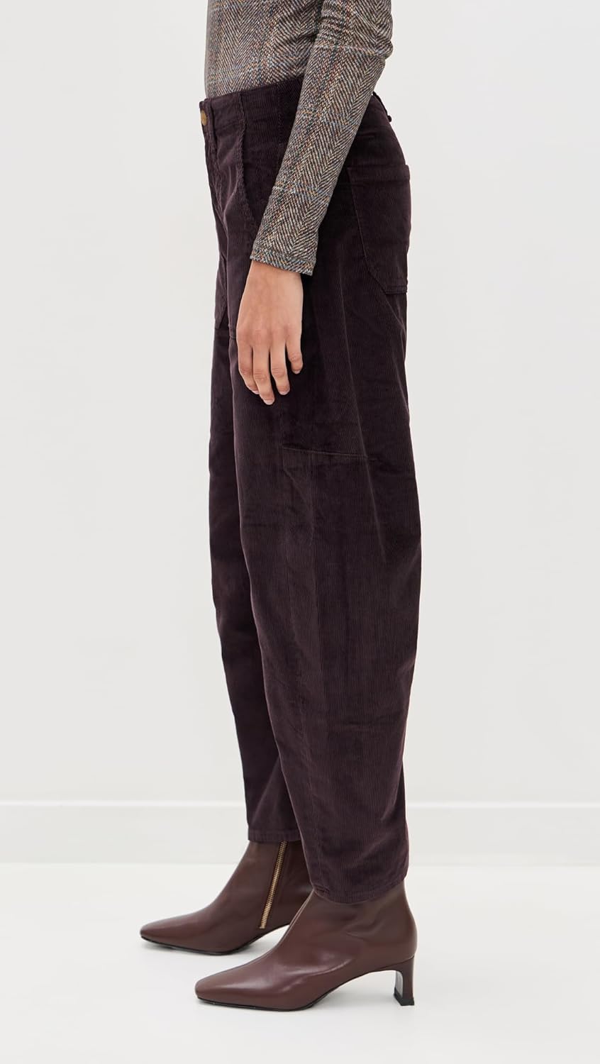 rag & bone Women's Charlie High Rise Ankle Barrel Corduroy Pants - Image 3