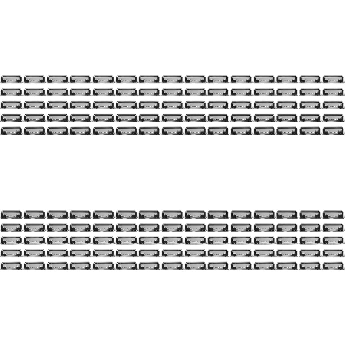 NUOBESTY 10 Set Di Clip Per Cartelline in Metallo Montabili Per Ufficio E Scuola Con Molla 15 Pezzi*10