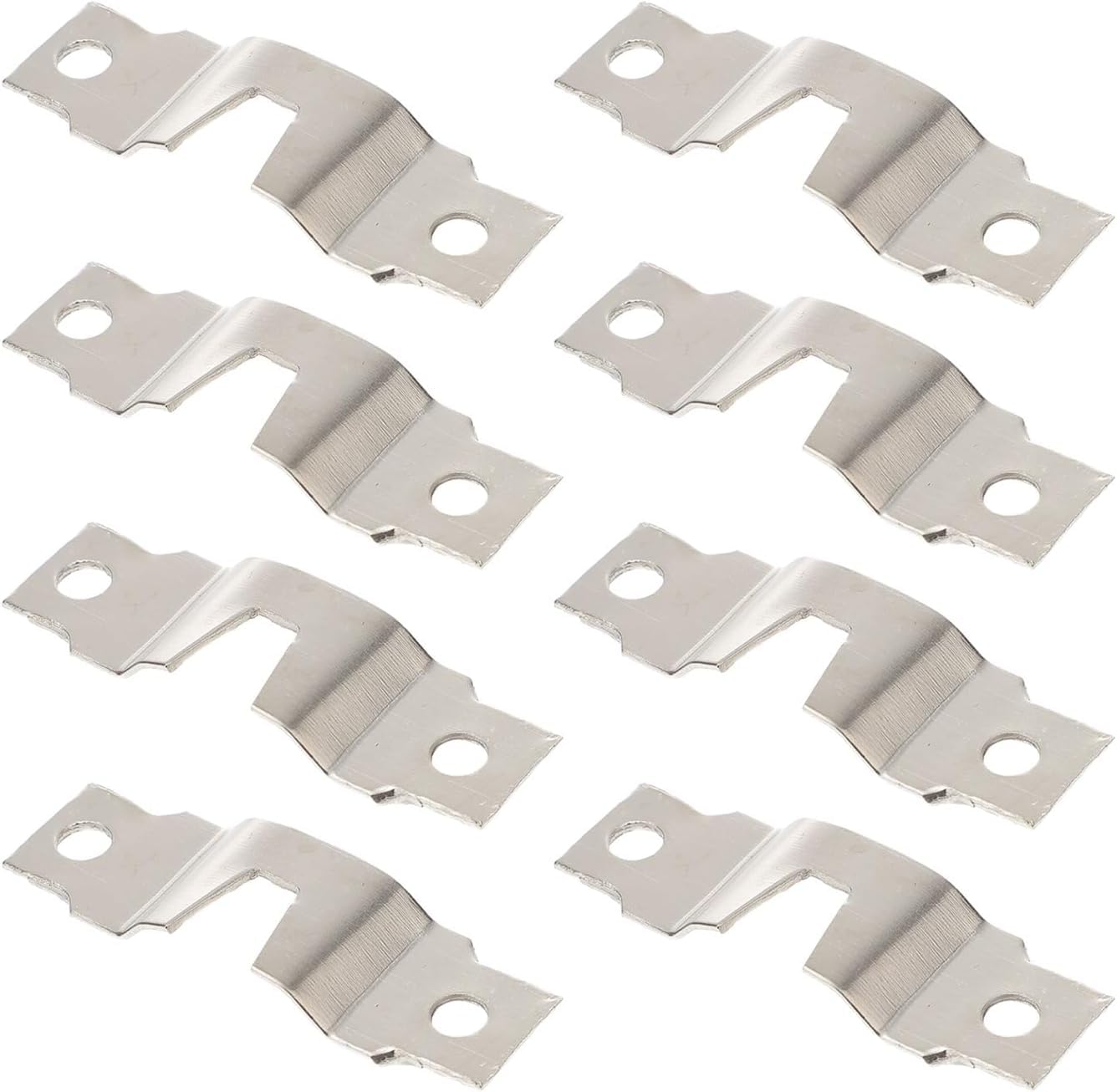 Interlock Hanging Buckle, 50pcs Picture Frame Hangers Kit Double Hole Photo Frame Hanging Hooks Holders, 8*1.5cm