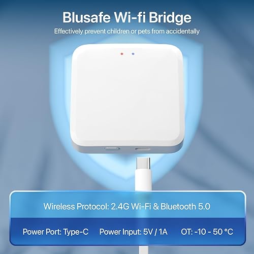 Miniatura 5 de TUYA - Puerta de enlace WiFi para timbre de puerta inteligente, cerrojo de huella digital