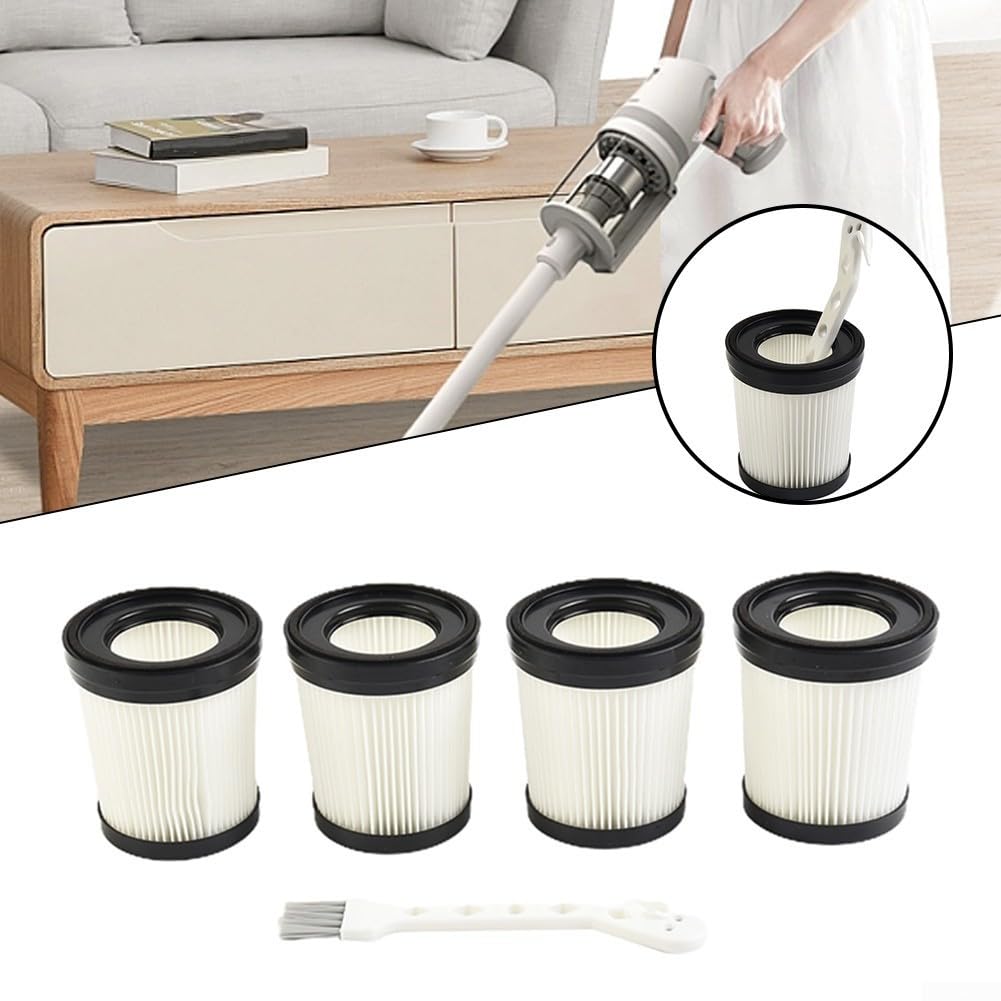Set Di 4 Filtri Di Ricambio Per Aspirapolvere Fabuletta FSV001, FSV101, Girnoor G160, G165 E Afoddon A300 – Bianchi, Facili Da Montare