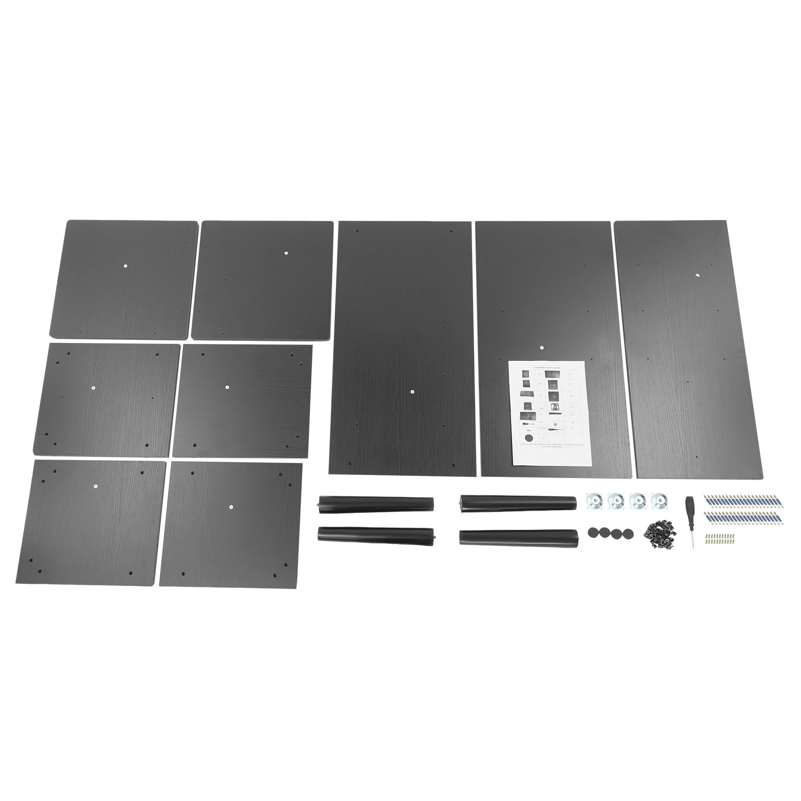 Supporto per giradischi con contenitore in vinile, 80 x 40 x 68 cm, nero | Supporto per giradischi, portata 45,36 kg, per giradischi, dischi in vinile e accessori audio