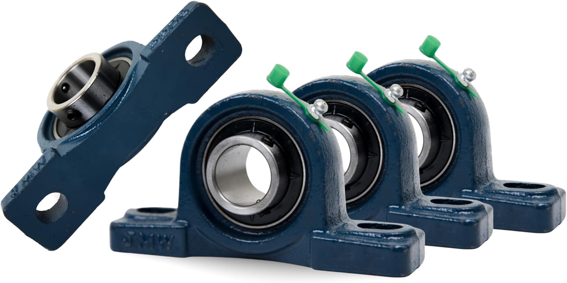 Jeremywell UCP205-16 Pillow Block Bearing Solid Base, 1", Self-Alignment, 1.5" Width, 2.736" Length, Cast Iron/Chromium Steel (Pack of 4)