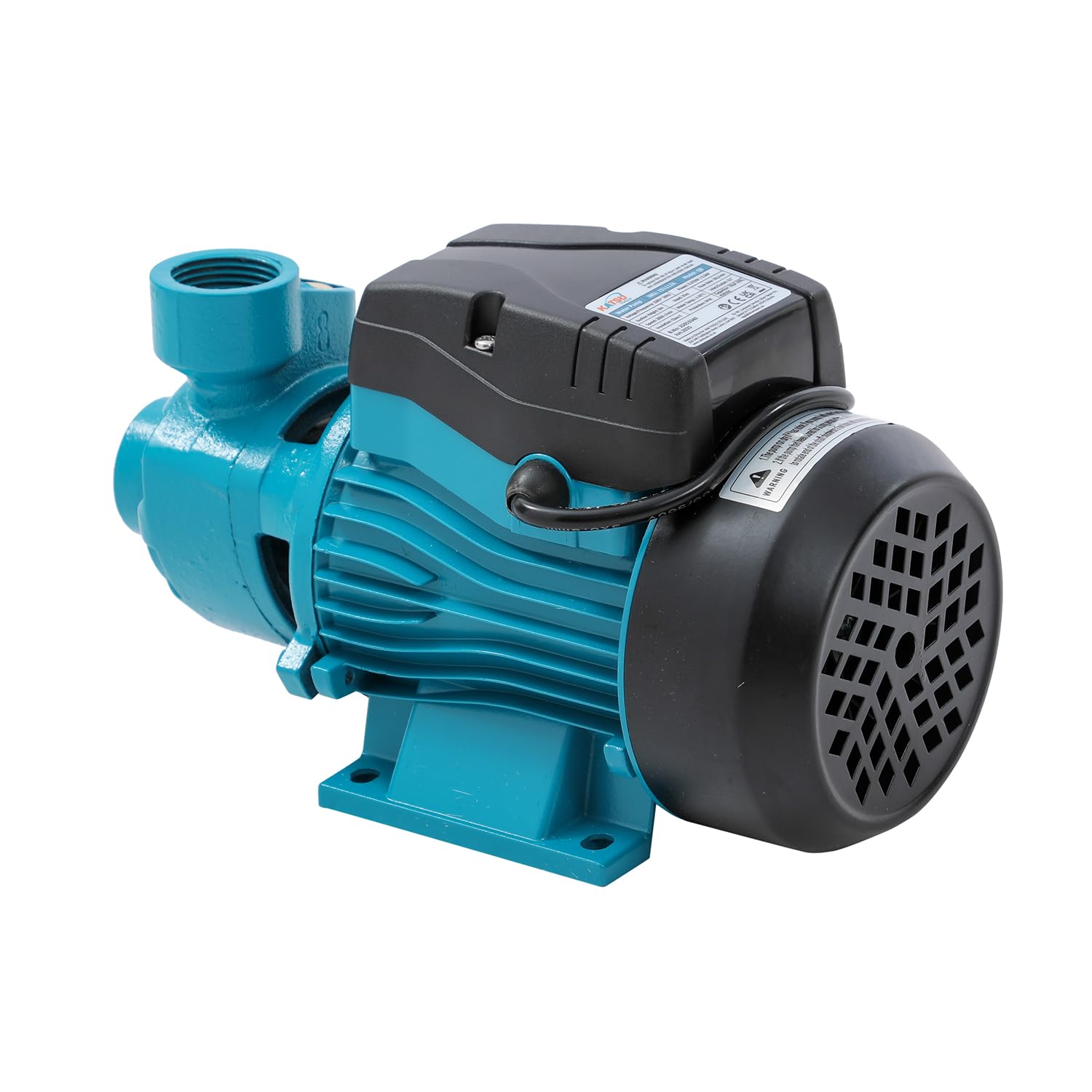 KATSU Bomba de Agua Periférica Centrífuga Eléctrica Industrial 1/2HP 220V para Agua Limpia, Adecuada para Granja Jardín Piscina Estanque Tanque 151112