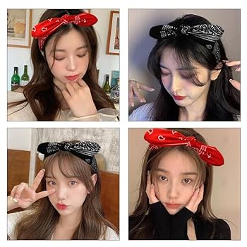 ビジュー付きブラックヘアバンド モダンシックパール フレキシフィットヘアバンド(ブラック