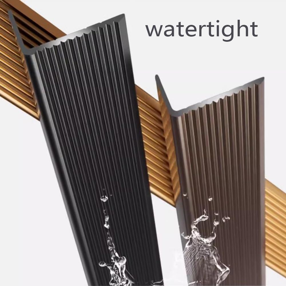 Perfil para escaleras de Aluminio de 36", 40", 48" y 60", Protector de Borde Antideslizante de Metal para escaleras, peldaños de Madera, mármol y baldosas, fácil de Instalar (Gris, 120 cm/48