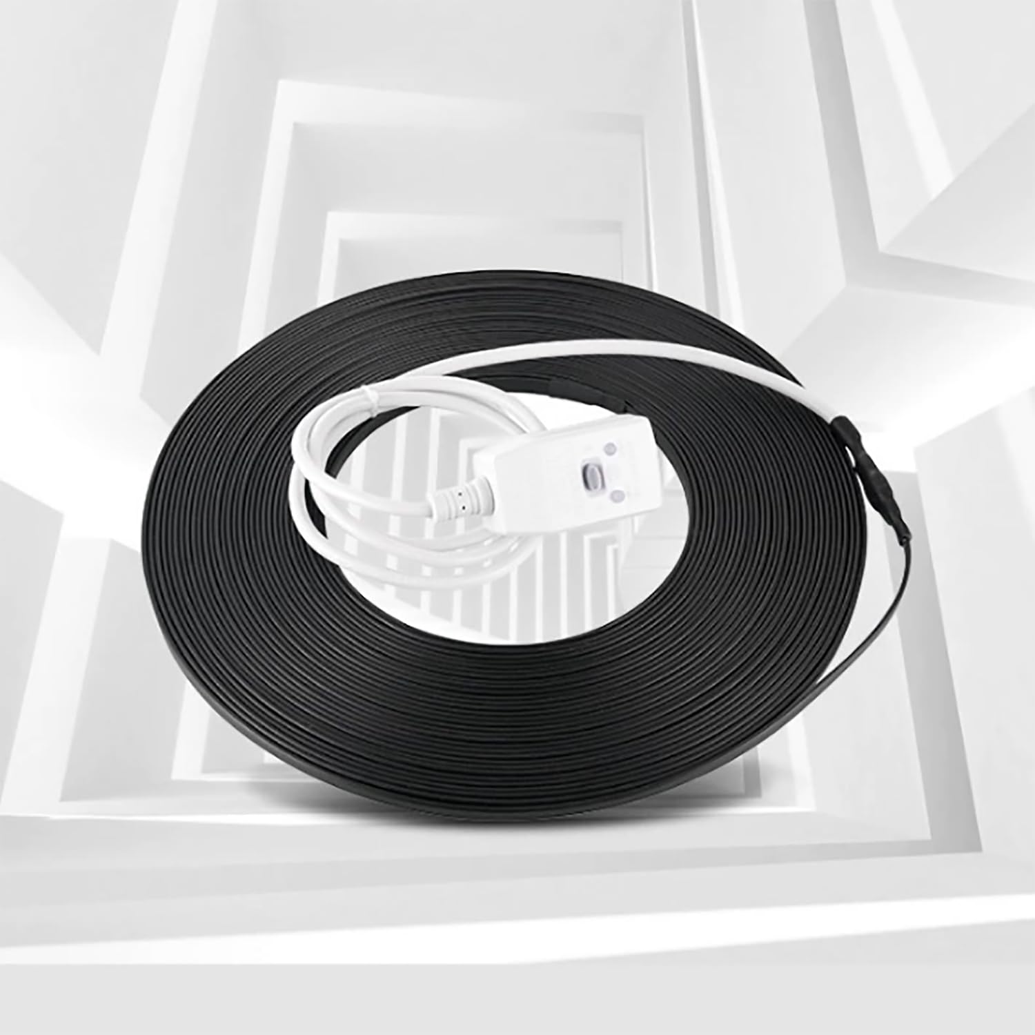 JOSBY Cable Calefactor para tuberías, Cinta calefactora anticongelante autoajustable, con tapón antifugas, Utilizado para anticongelación/descongelación/Aislamiento de tuberías de Agua doméstica