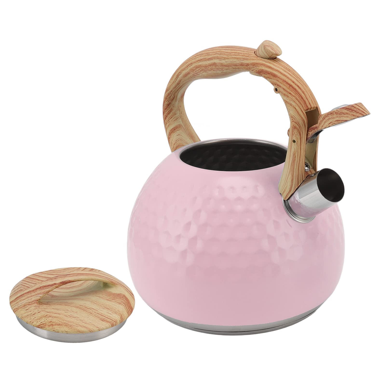 Acouto Czajnik do Herbaty ze Stali Nierdzewnej 304 3 L, Czajnik z Gwizdkiem na Prąd, Gaz, indukcję i Halogen, Czajniczek ze Stali Nierdzewnej Czajniczek z GwizdkiemCzajnik na WodęCzajniczekMały do