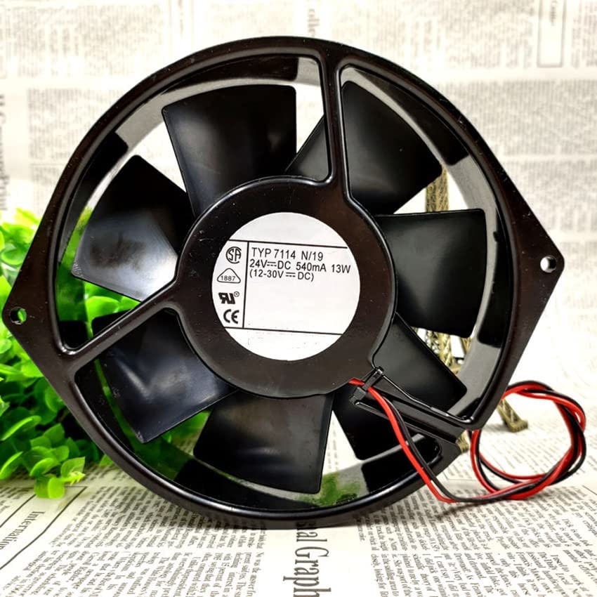 Ventilateur 17238 24V 13W pour refroidissement de boîtier industriel 172x150x38 mm