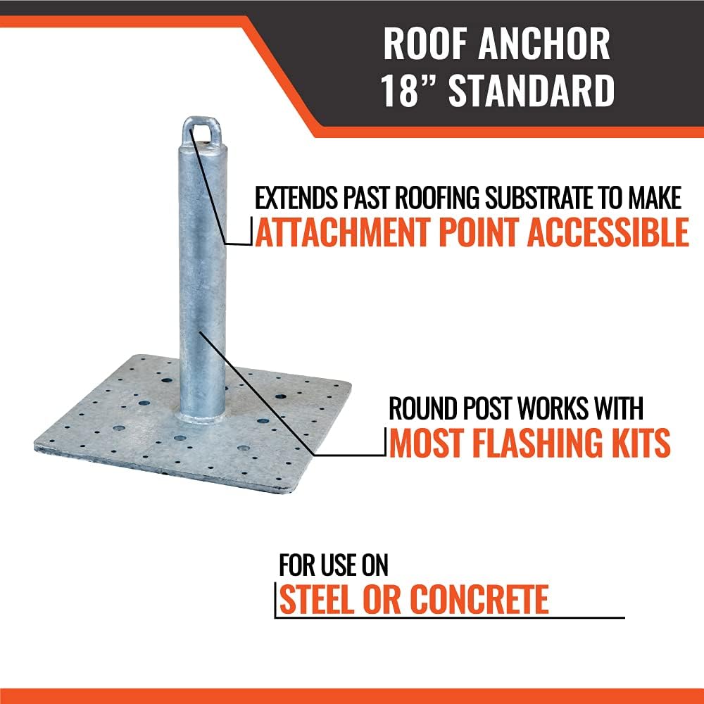 🔥 Crazy Deals Malta Dynamics Galvanized Roof Anchor 18 Standard, OSHA/ANSI Compliant Lowest Price Malta Dynamics Galvanized Roof Anchor 18 Standard, OSHA/ANSI Compliant