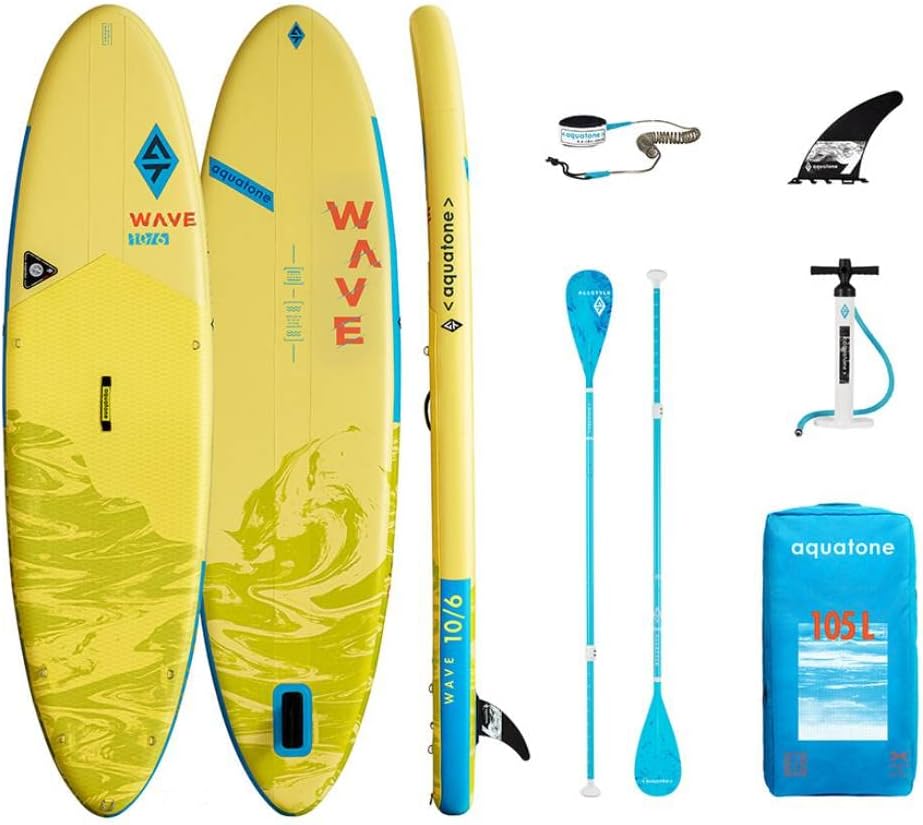 Aquatone Sup Wave 10'6" all-round inflatable board unisex cm 320x81x15 yellow