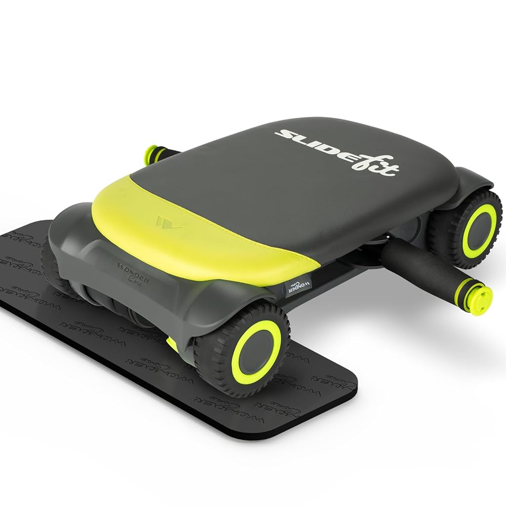 Amazon.co.jp: 【公式】ワンダーコア 腹筋ローラー 4輪 アシスト